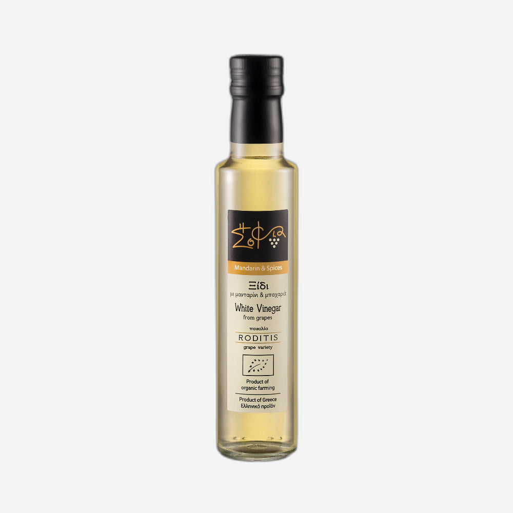 Weißer Traubenessig mit Mandarinen und Gewürzen, 250ml - BIO