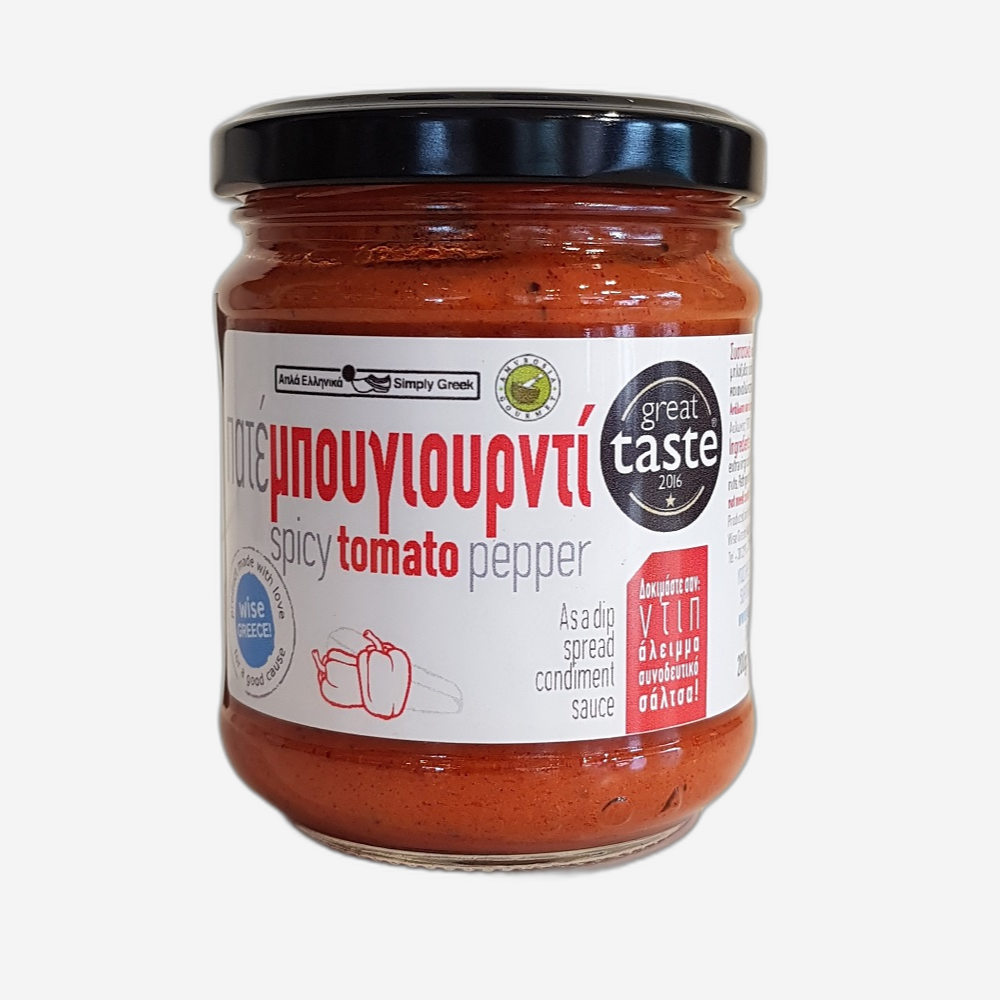 Aufstrich aus Tomaten, Feta und scharfen Paprika, 200g
