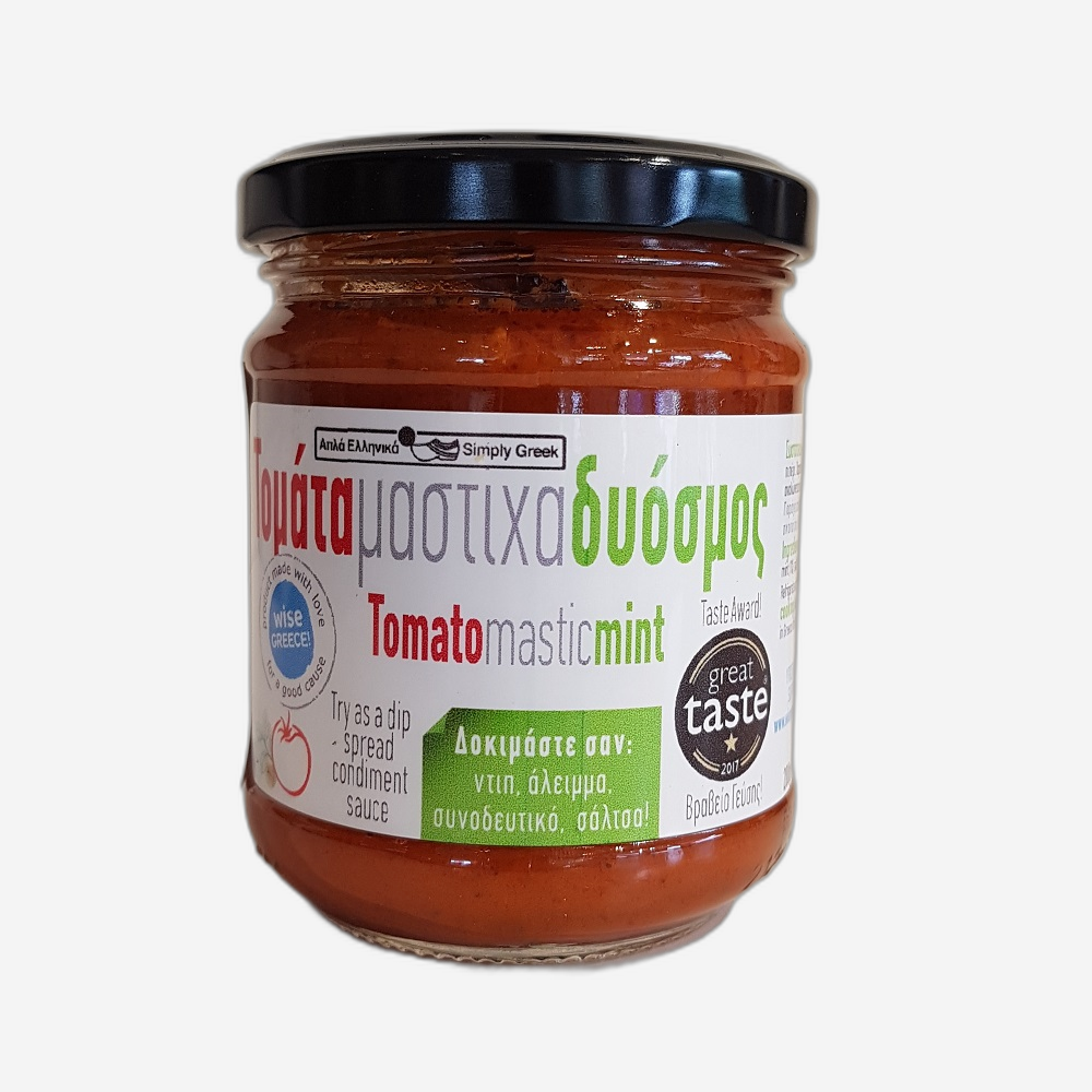 Aufstrich aus Tomaten, Mastix und Minze, 200g