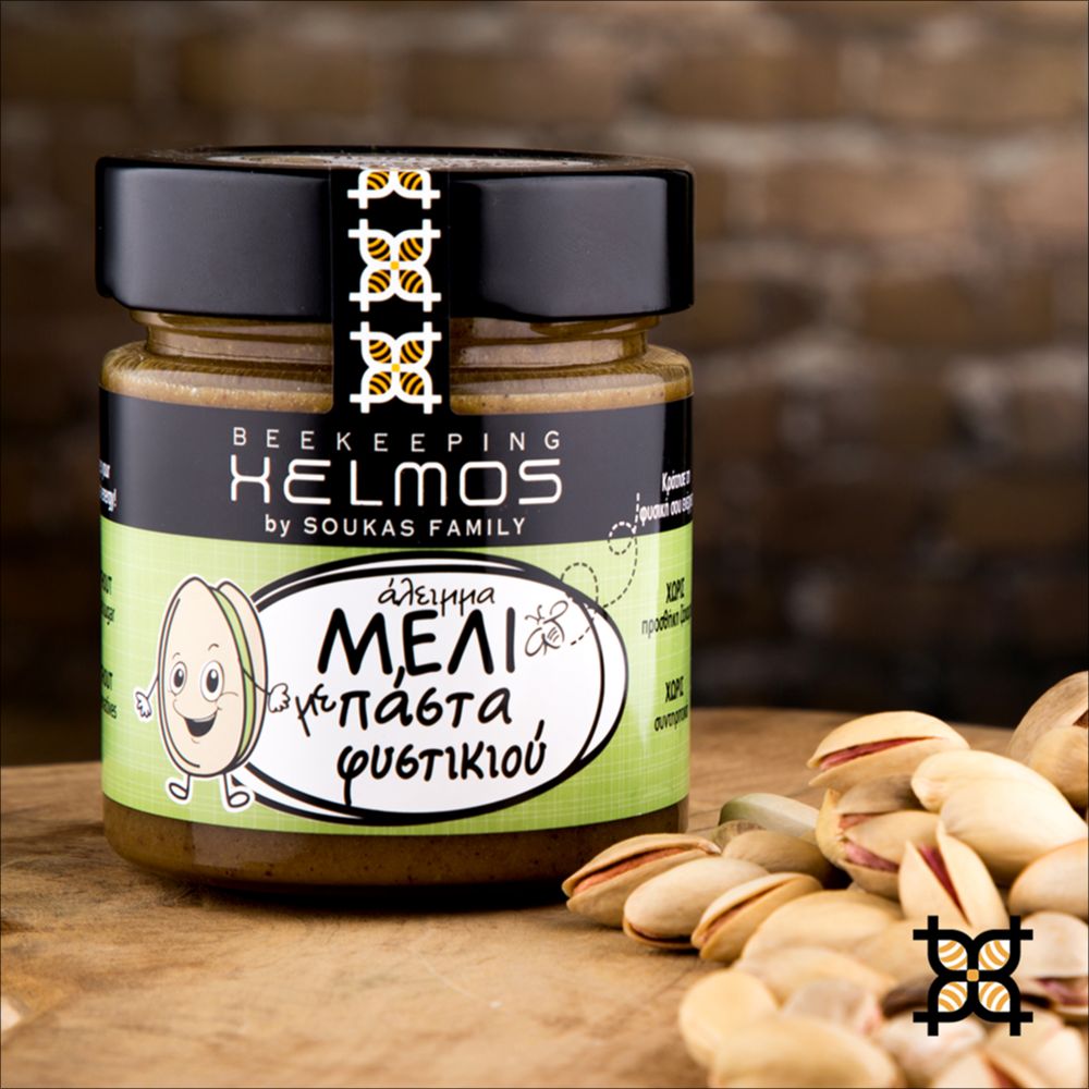 Honigcreme mit gemahlenen Pistazien, 300g