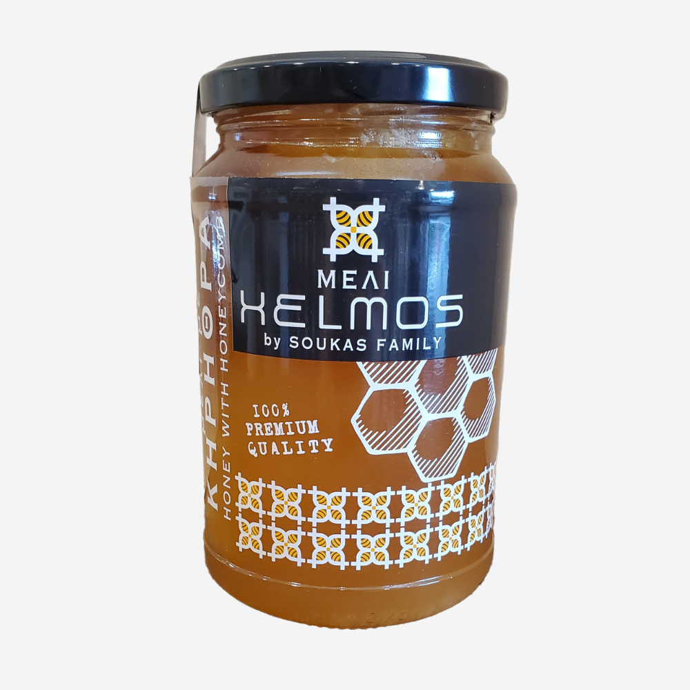 Orangenblütenhonig mit Honigwaben, 370g