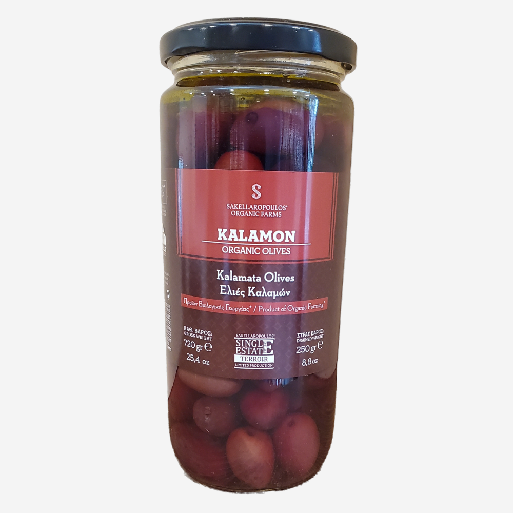 Schwarze Oliven "Kalamon" - BIO, 250g