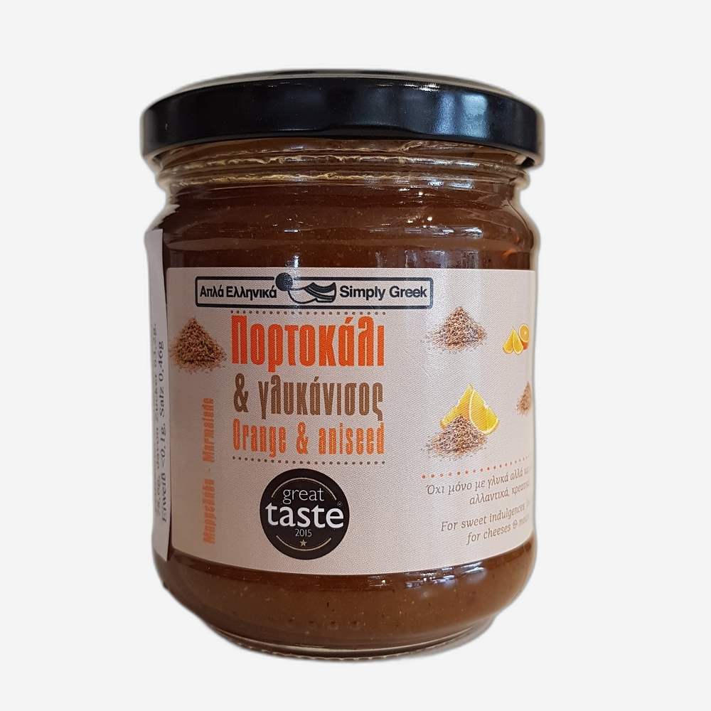 süßer Orangenaufstrich mit Anis, 260g