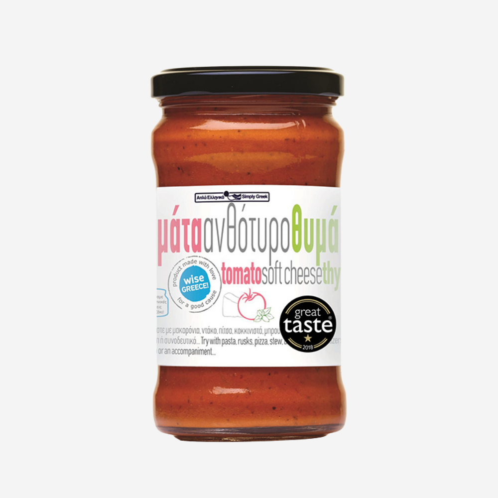 Tomatensauce mit Anthotyro (Weichkäse) und Thymian, 280g