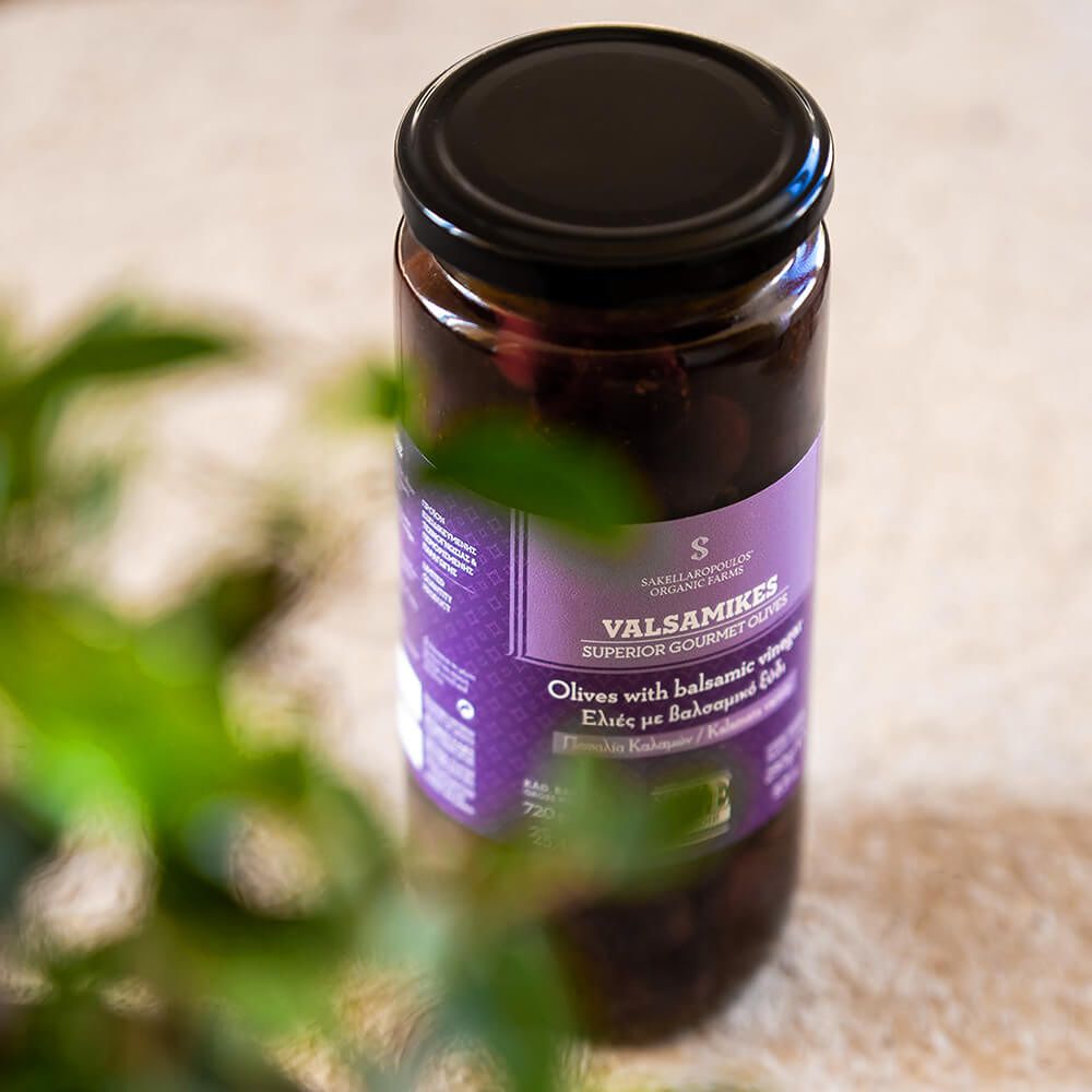 Schwarze Oliven mit Balsamico "Balsamikes", 250g