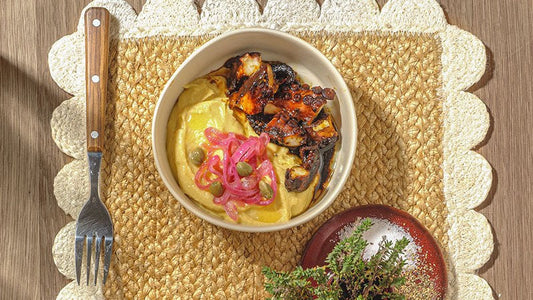 Fava mit gegrilltem Oktopus