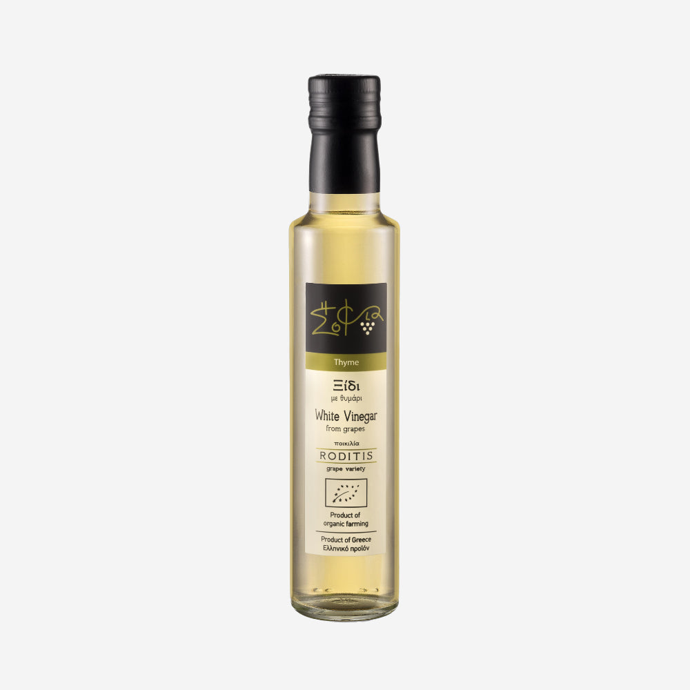 Weißer Traubenessig mit Thymian, 250ml - BIO