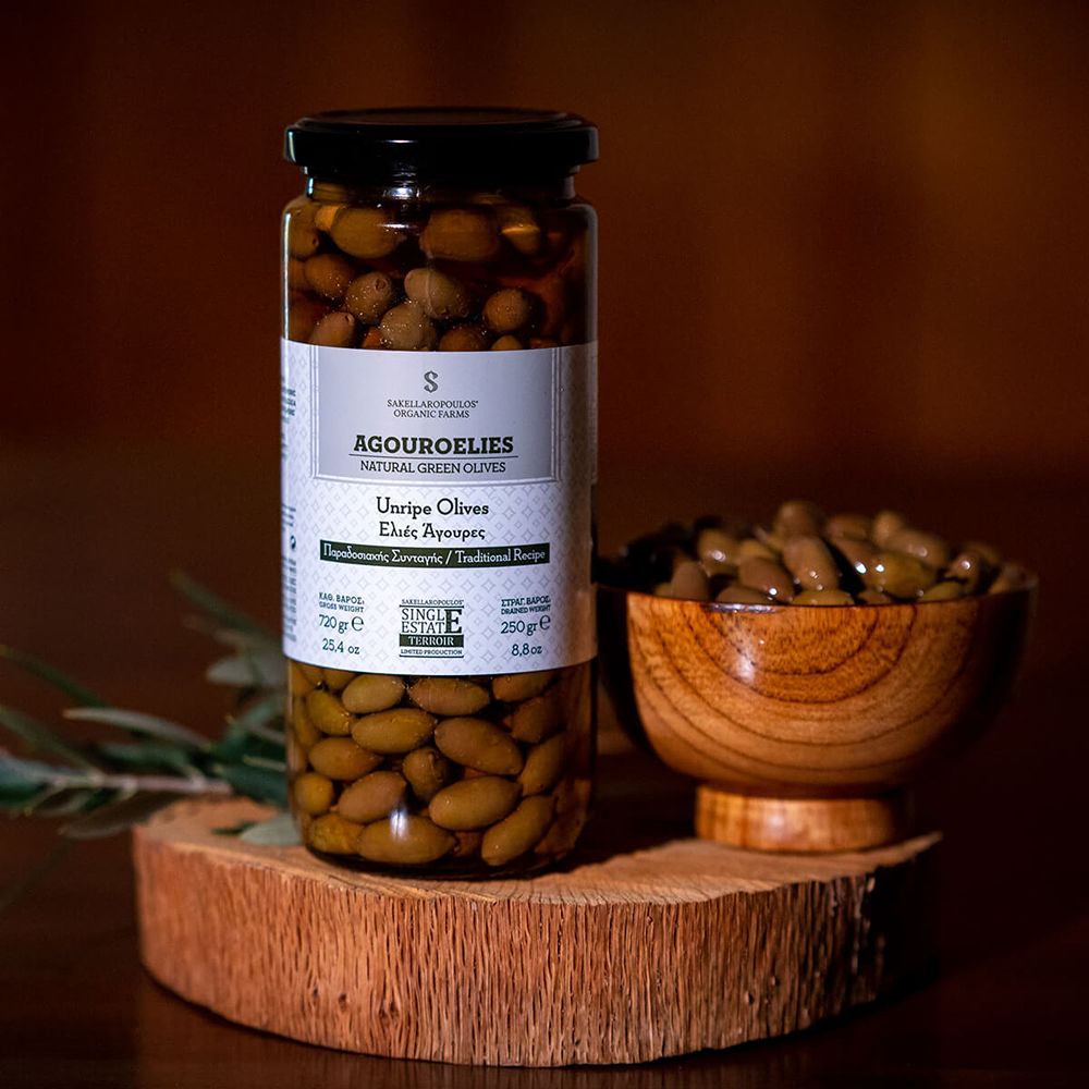 Grüne Oliven "Agouroelies", 250g