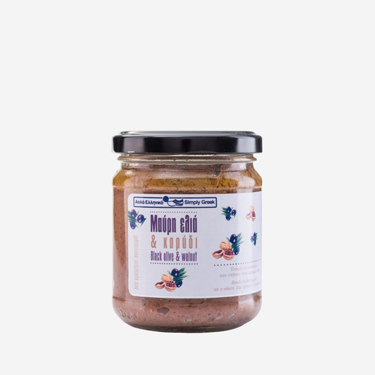 Aufstrich aus schwarzen Oliven und Walnüssen, 200g