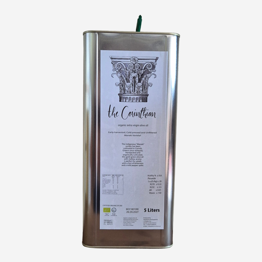 Olivenöl Extra nativ "The Corinthian", Manaki, 5,0l - BIO