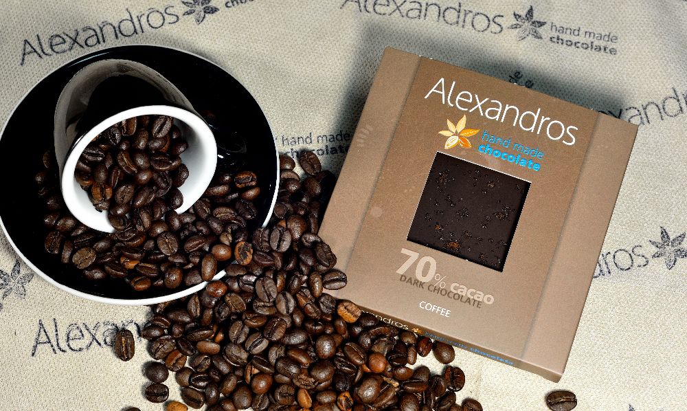 Dunkle Schokolade mit Kaffee, 90g
