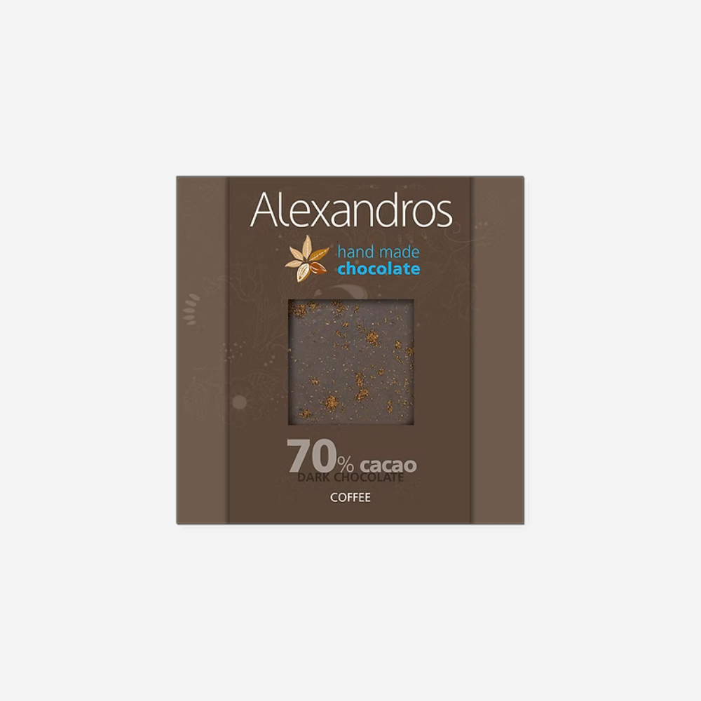 Dunkle Schokolade mit Kaffee, 90g