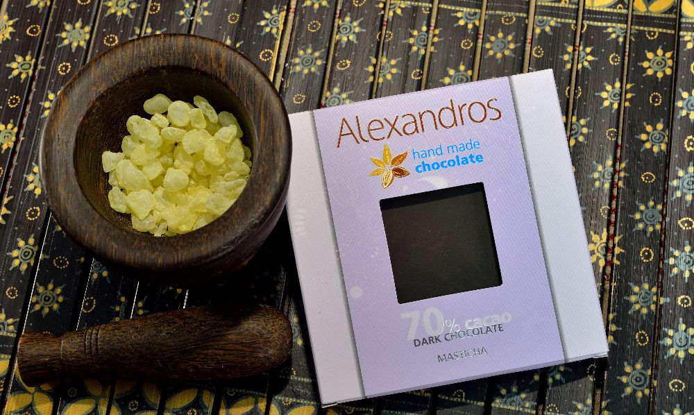 Dunkle Schokolade mit Mastix, 90g