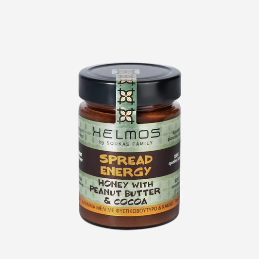 Honigcreme mit Erdnussbutter und gemahlenem Kakao, 390g