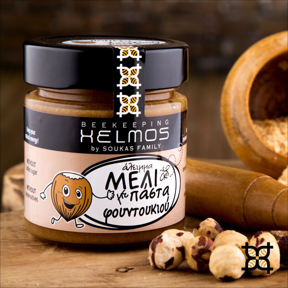 Honigcreme mit gemahlenen Haselnüssen, 300g