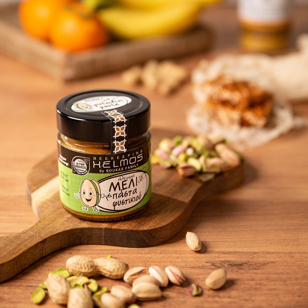 Honigcreme mit gemahlenen Pistazien, 300g