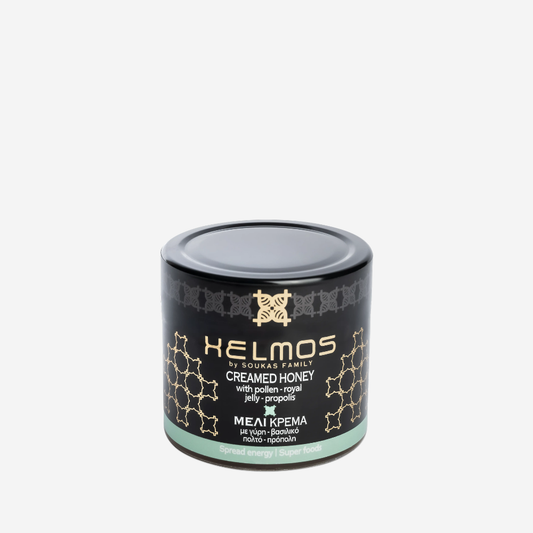 Cremehonig mit Propolis, Gelee Royal und Pollen, 210g