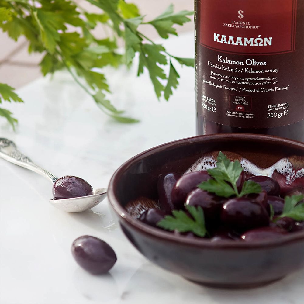Schwarze Oliven "Kalamon" - BIO, 250g