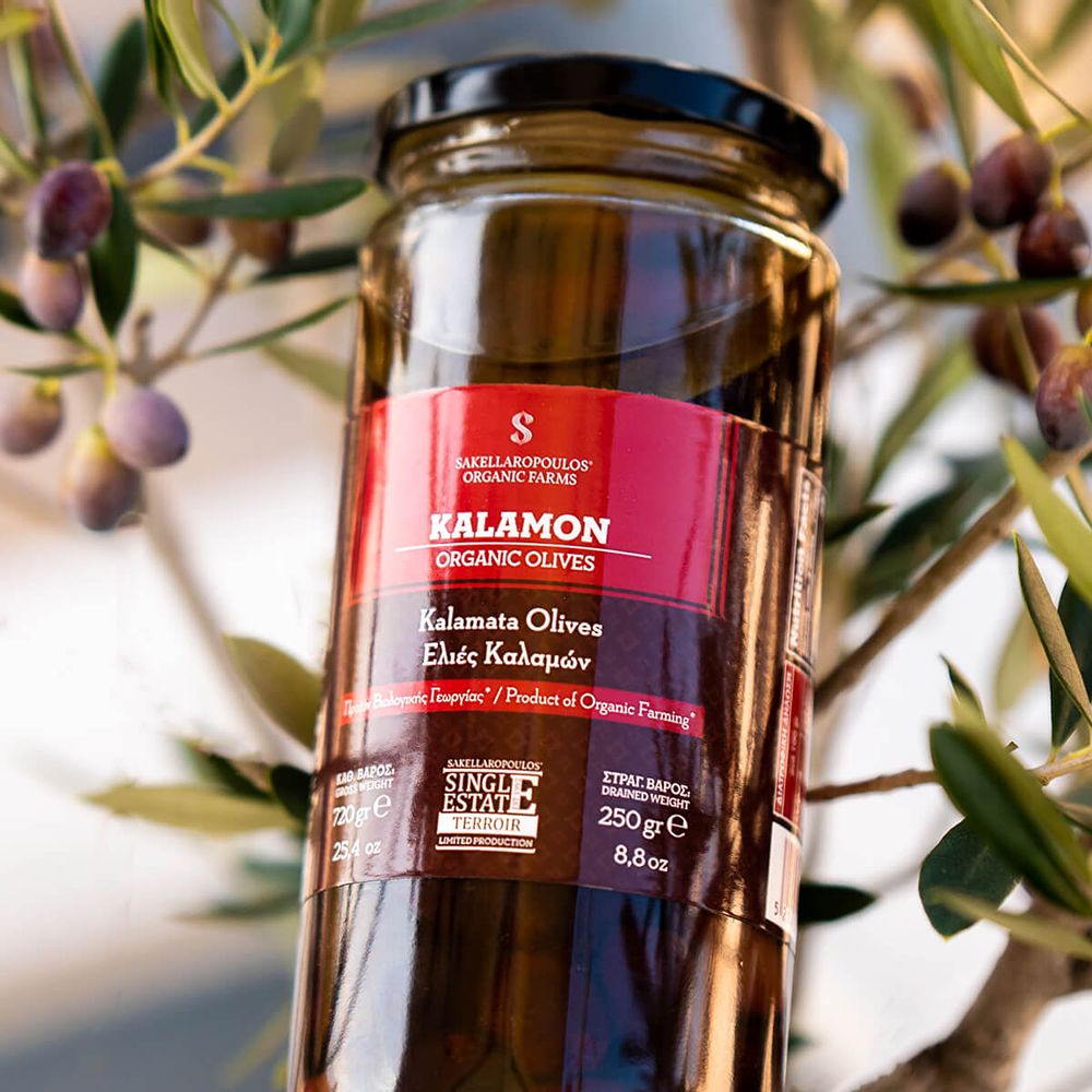 Schwarze Oliven "Kalamon" - BIO, 250g