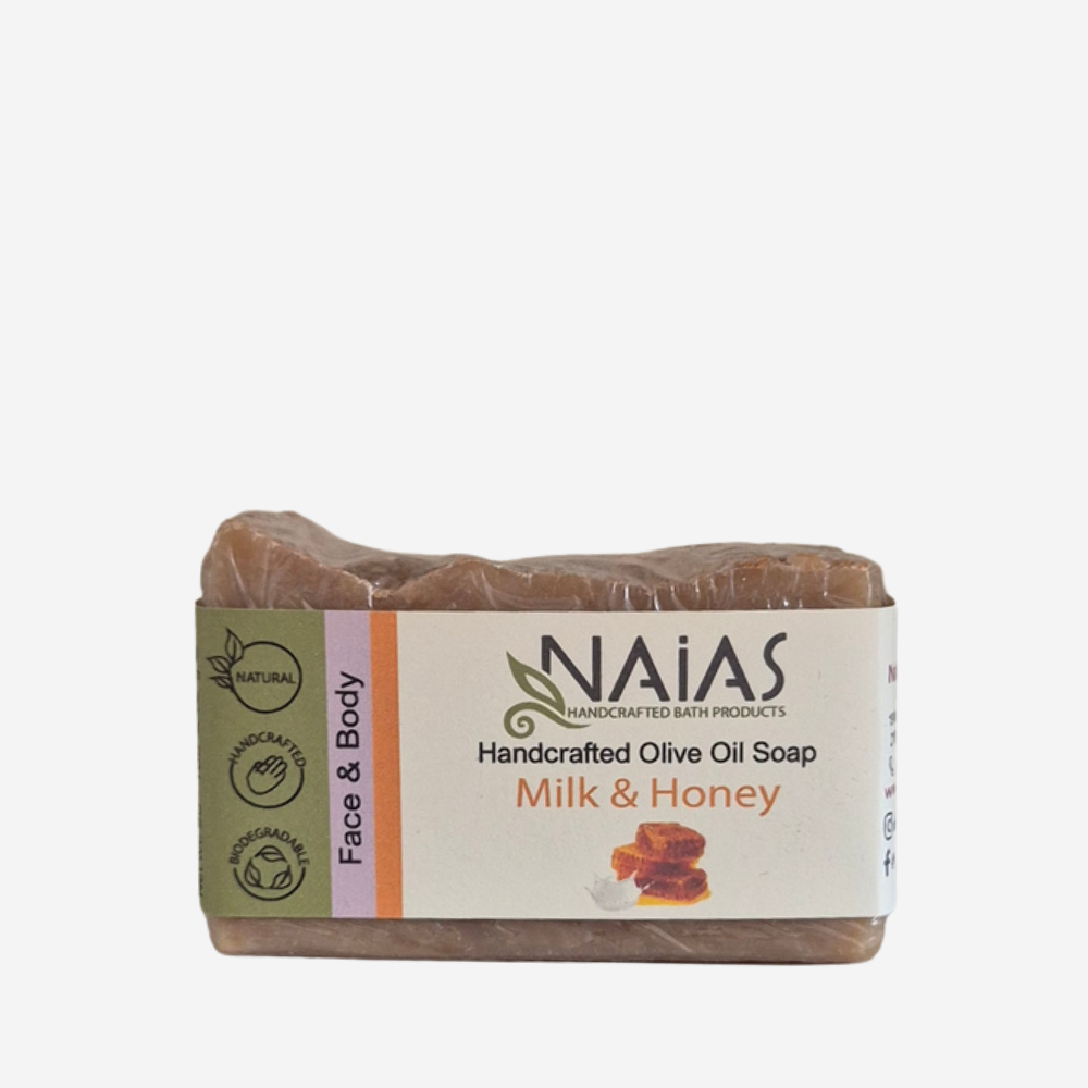 handgemachte Olivenölseife "Milch & Honig", ca 90g