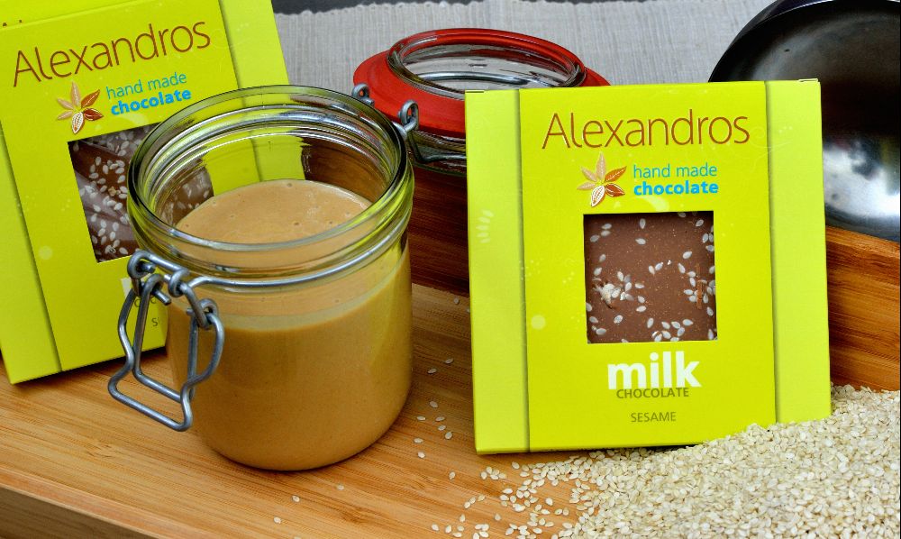 Milchschokolade mit Sesam, 90g