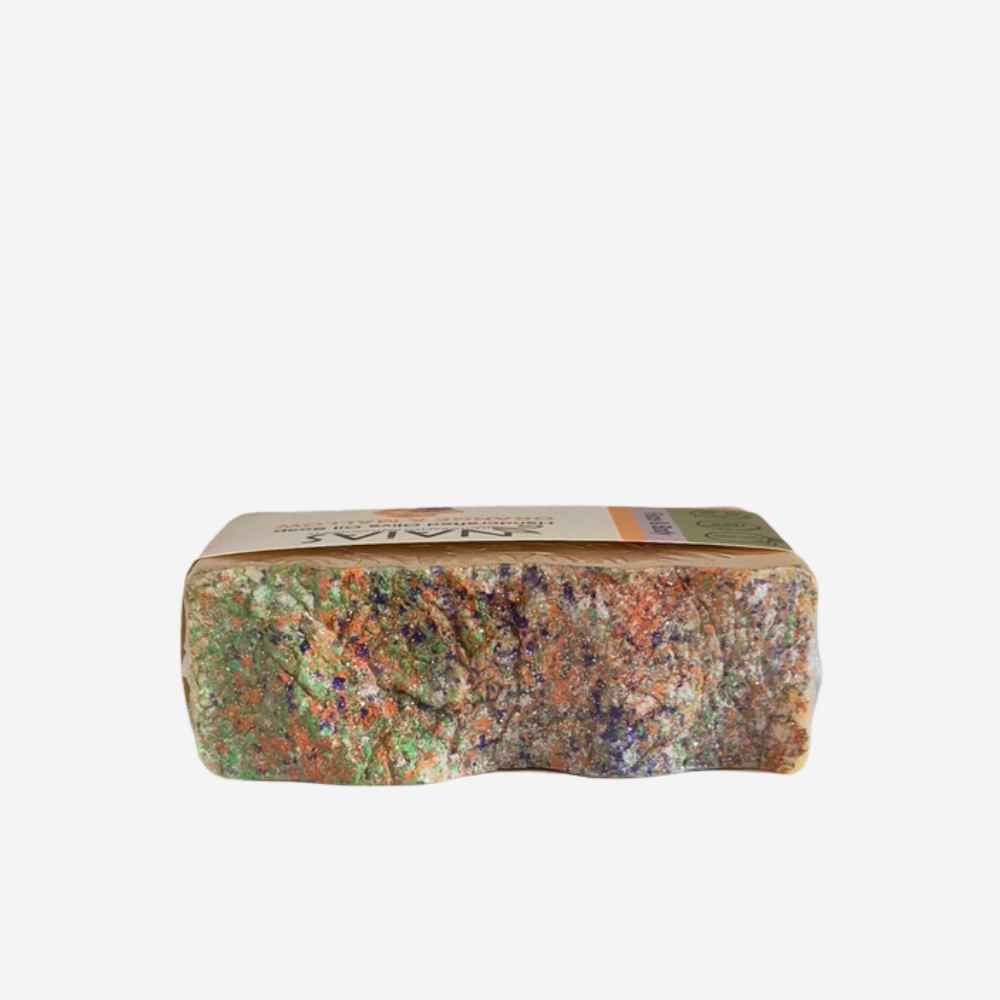 handgemachte Olivenölseife "Orange - Malve", ca 90g