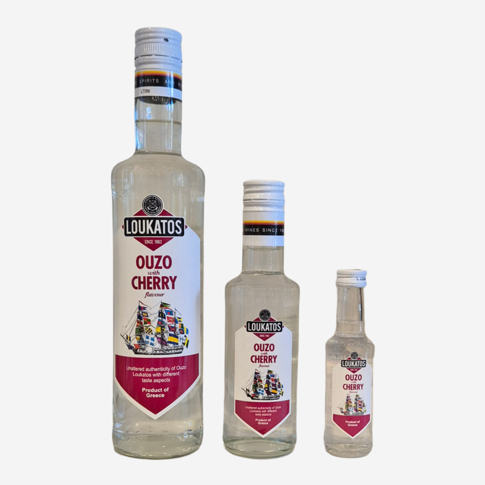Ouzo mit Kirschgeschmack "Loukatos"