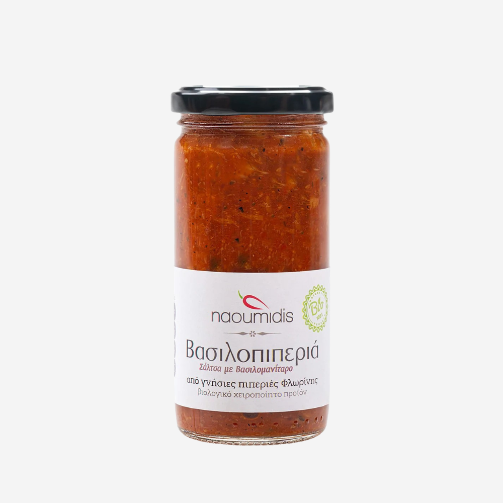 Sauce aus Florina-Paprika mit Tomaten und Steinpilzen, 260g - BIO