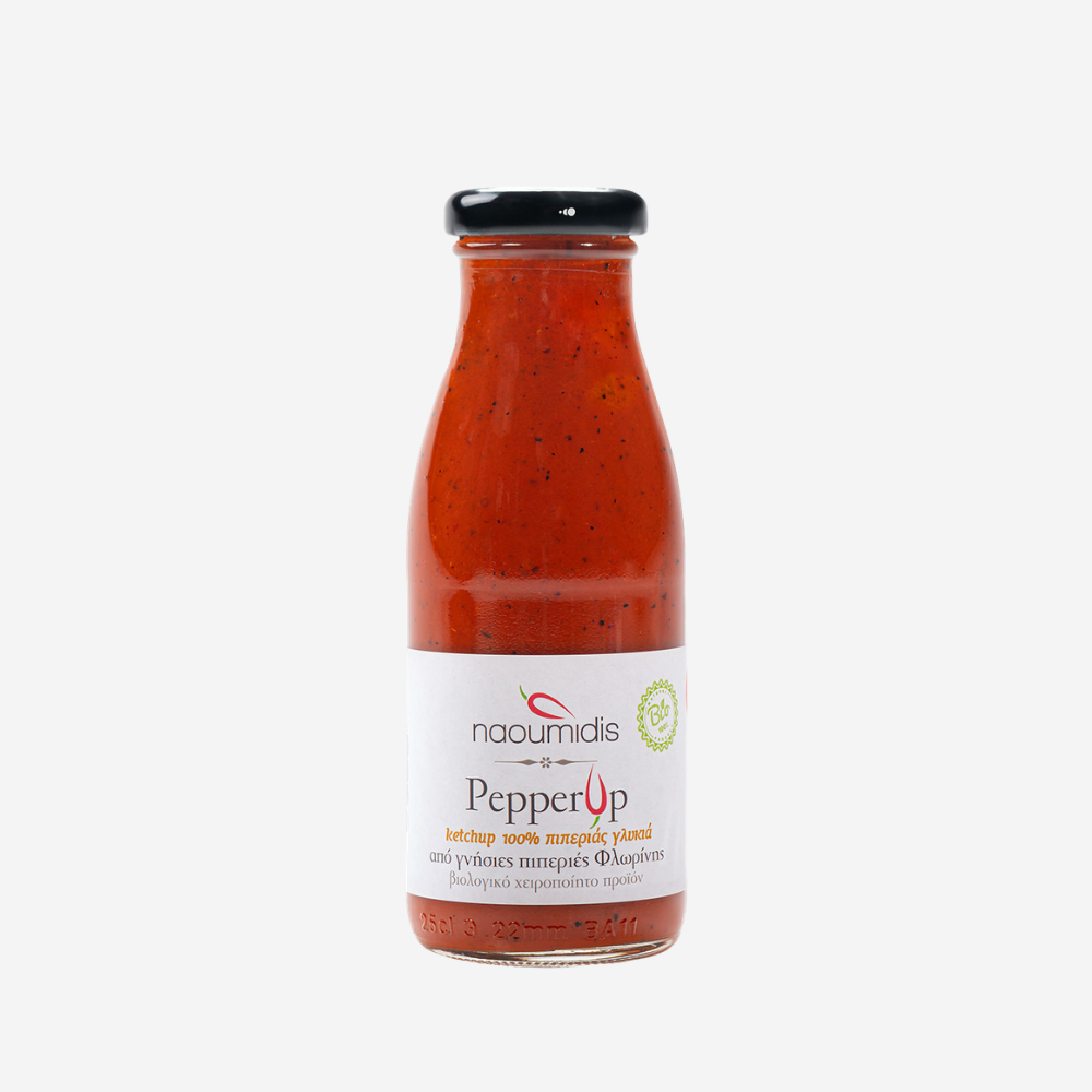 "PepperUp", Ketchup aus Florina-Paprika und Tomaten, 280g - BIO