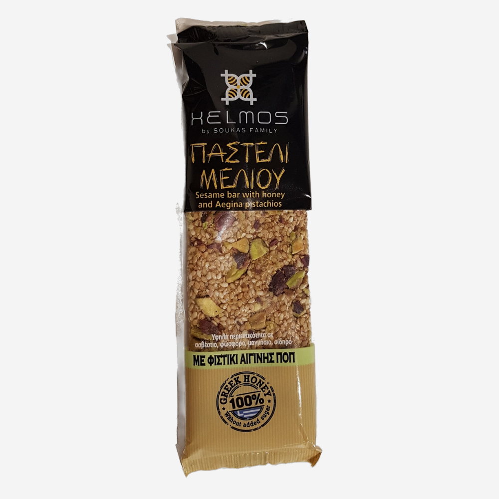 Sesamriegel mit Honig und Pistazien aus Aegina g.g.U. "Pasteli", 75g