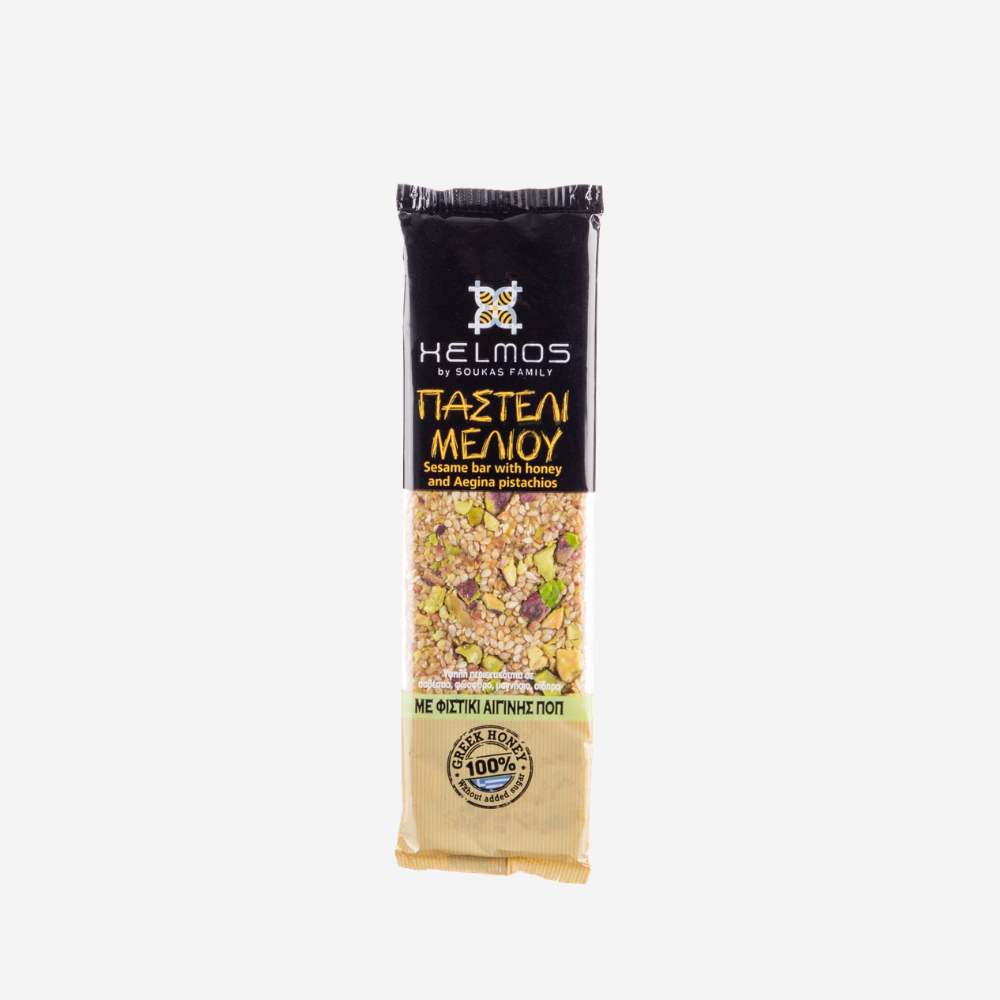 Sesamriegel mit Honig und Pistazien aus Aegina g.g.U. "Pasteli", 75g